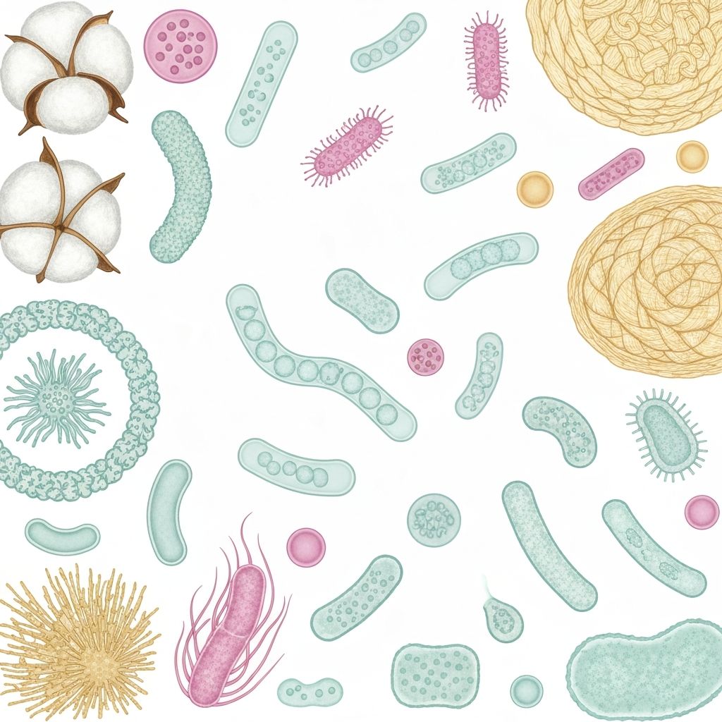 Wissenschaftliche Darstellung von Präbiotika und Mikrobiota